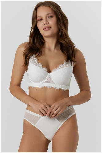 Бюстгальтер женский белый с кружевом Mark Formelle / 103239533 - вид 2