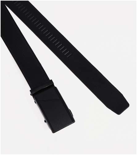 Ремень мужской, ширина 3,5 см, пряжка автомат, цвет черный / 103151136 - вид 2