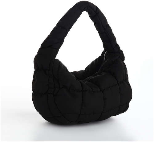 Сумка молодежная на молнии, цвет черный 103201871