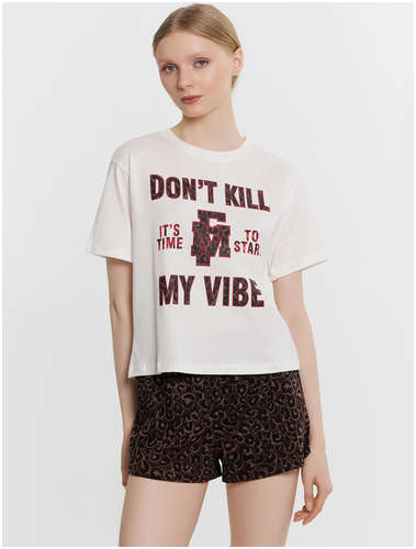 Комплект женский (футболка, шорты) Mark Formelle / 103226220 - вид 2