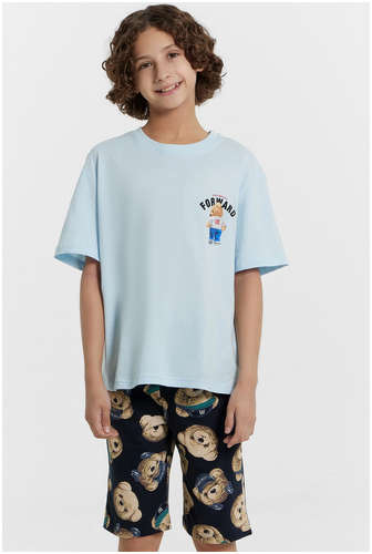 Комплект домашний для мальчиков с принтом в виде мишки Mark Formelle / 103235683 - вид 2