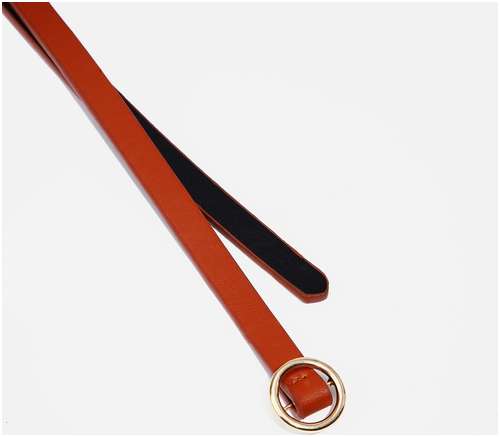 Ремень женский, ширина 1 см, пряжка металл, цвет рыжий / 103151763 - вид 2