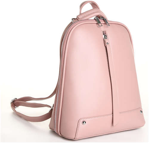 Рюкзак городской из искусственной кожи на молнии, цвет розовый 103179223