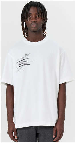 Футболка мужская белая с надписью Mark Formelle 103242616