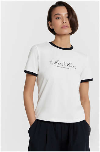 Футболка mark formelle x ольга бузова белая с надписью / 103230746 - вид 2