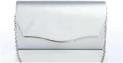 Сумка-клатч на магните, цвет серебряный 103165026