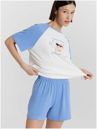 Комплект женский (футболка, шорты) Mark Formelle 103234593
