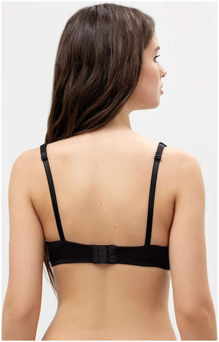Бюстгальтер женский прозрачный с вышивкой в черном цвете Mark Formelle / 103168370 - вид 2