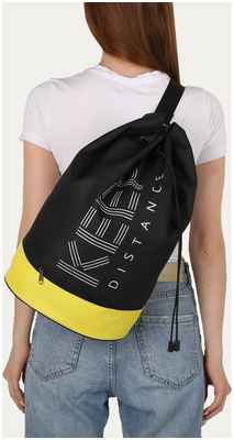 Рюкзак школьный молодежный торба, отдел на стяжке шнурком, цвет черный/желтый NAZAMOK / 10335315 - вид 2