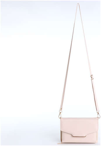 Сумка женская на молнии, цвет белый 103211805