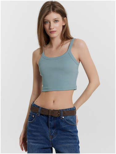 Топ женский голубой в рубчик Mark Formelle 103234803