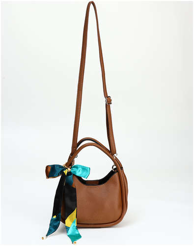 Сумка женская тоут на молнии, цвет коричневый / 103218154 - вид 2