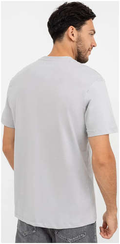Свободная однотонная футболка в сером цвете Mark Formelle / 103168601 - вид 2