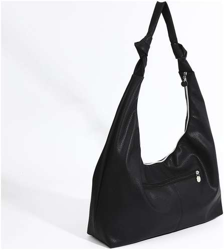 Сумка-шопер, наружный карман, цвет черный / 103130030 - вид 2