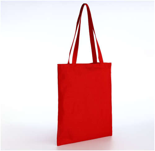 Шопер без застежки, из текстиля, цвет красный 103206110