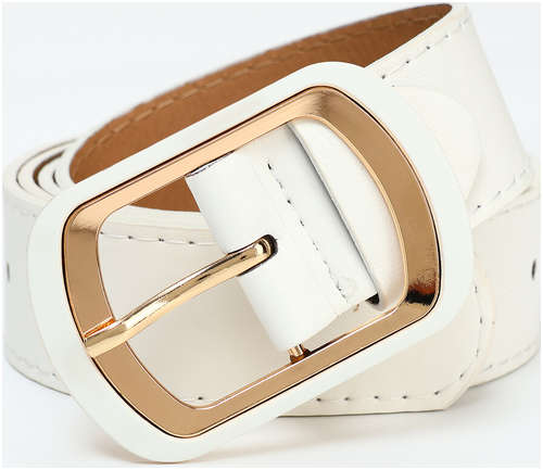 Ремень женский, ширина 2,9 см, пряжка металл, цвет белый / 103217624 - вид 2
