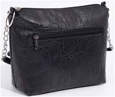 Сумка женская на молнии, цвет черный / 10384306 - вид 2