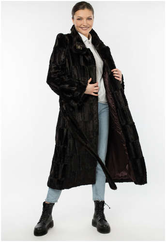 Пальто женское утепленное (пояс) EL PODIO / 103158661 - вид 2