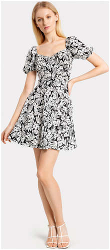 Платье женское черное с цветочками Mark Formelle / 103166769 - вид 2