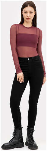 Брюки женские джинсовые в черном цвете Mark Formelle / 103176620 - вид 2