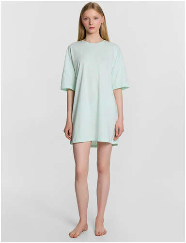 Туника домашняя женская мятная с принтом Mark Formelle 103240856