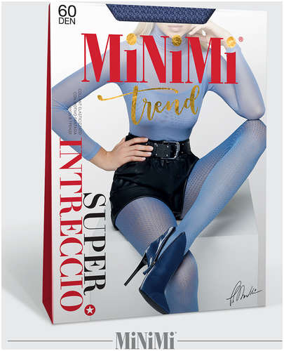 Колготки mini intreccio 60 jeans MINIMI 103157504