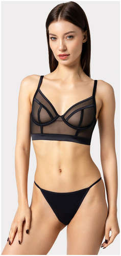 Бюстгальтер женский черный из сеточки Mark Formelle / 103222888 - вид 2