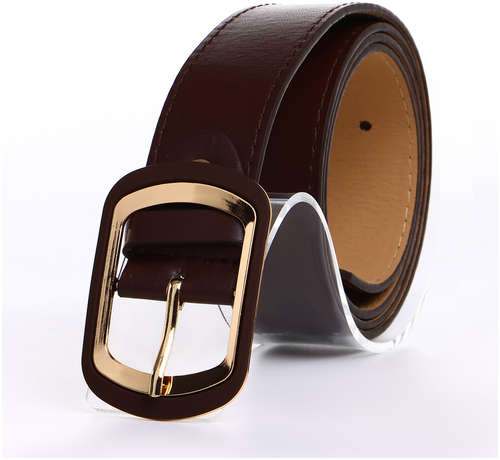 Ремень женский, ширина 2,9 см, пряжка металл, цвет коричневый / 103217666 - вид 2