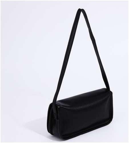 Сумка женская на клапане цвет черный / 103151096 - вид 2