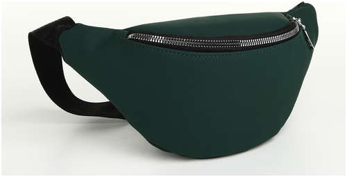 Сумка поясная на молнии, цвет зеленый 103200289