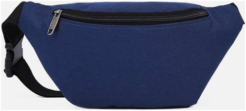 Поясная сумка на молнии, наружный карман, цвет синий 103193914