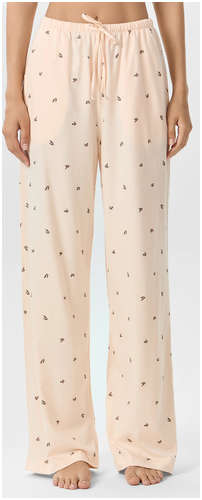 Брюки женские домашние персиковые с принтом Mark Formelle 103242656