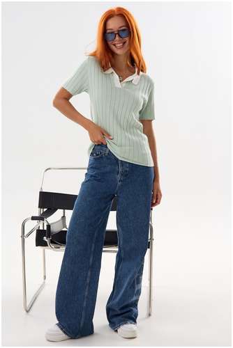 Футболка вязаная поло Lika Dress / 103241684 - вид 2