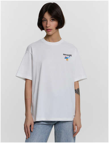 Футболка женская белая с принтом Mark Formelle / 103238662 - вид 2