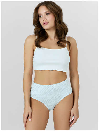 Трусы макси женские голубые в горошек Mark Formelle 103242126