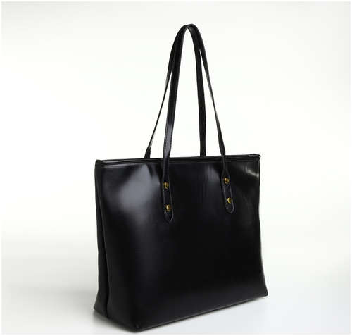 Сумка женская на молнии, цвет черный / 103202452 - вид 2