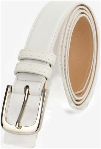 Ремень женский, ширина 2.8 см, пряжка металл, белый 103241533