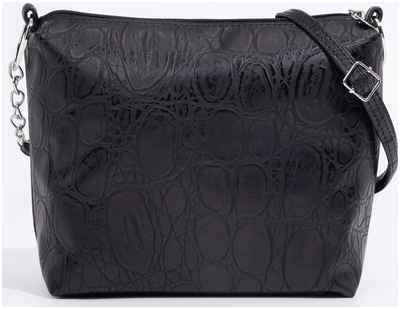 Сумка женская на молнии, цвет черный 10384306