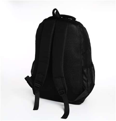 Рюкзак молодежный на молнии, 4 кармана, цвет черный / 103161696 - вид 2