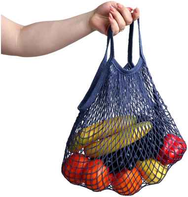 Сумка-авоська хозяйственная, клетка 1.5 см, синяя TAKE IT EASY / 10373835 - вид 2