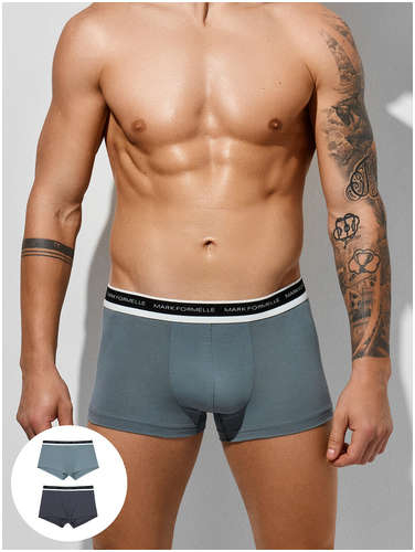 Трусы боксеры мужские в наборе, 2 шт Mark Formelle 103242432