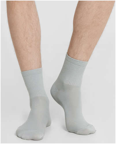 Носки мужские серые с узором в виде гомера симпсона Mark Formelle / 103236169 - вид 2