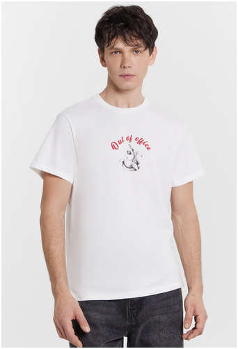 Футболка мужская белая out of office Mark Formelle 103238956