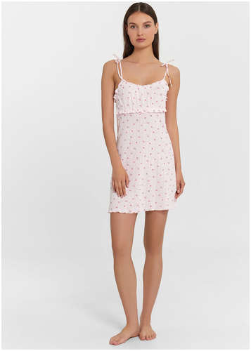 Сорочка ночная женская розовая с цветочным принтом Mark Formelle 103241390