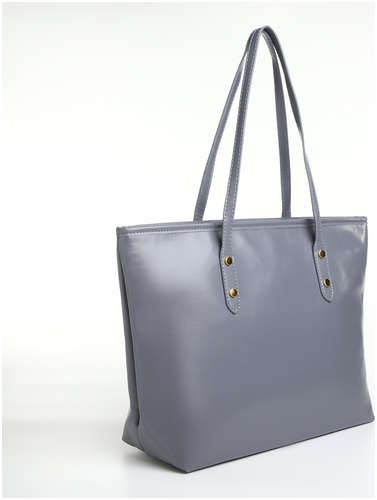 Сумка женская на молнии, цвет серый / 103202477 - вид 2