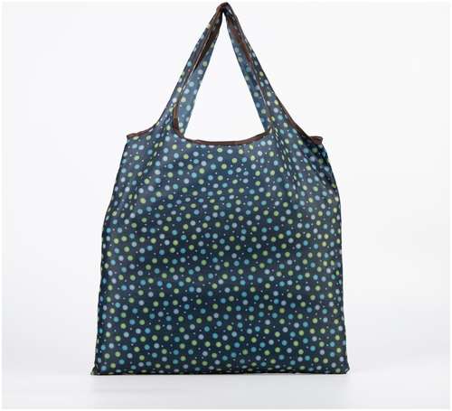 Сумка хозяйственная без застежки, складная, цвет синий / 103150522 - вид 2