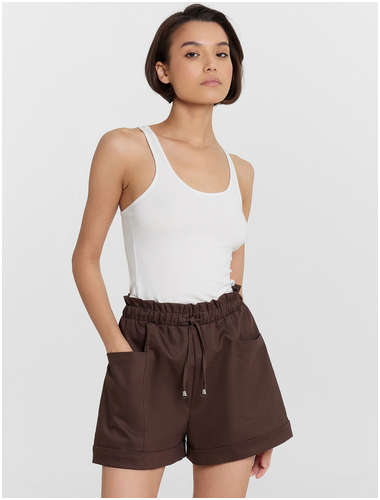 Шорты женские коричневые Mark Formelle / 103231290 - вид 2