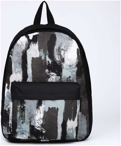 Рюкзак текстильный хаки, с карманом, 30х12х40см, цвет черный, серый NAZAMOK 103150166