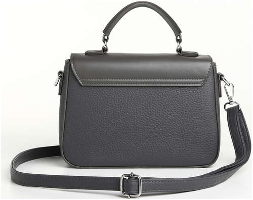 Сумка женская на клапане textura, маленький размер, цвет темно-серый / 103207792 - вид 2