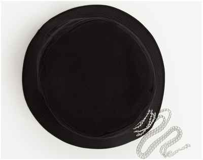 Панама женская с цепочкой minaku, черная, размер 56-58 / 103107390 - вид 2